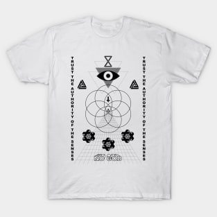 Authority Of The Senses on White T-Shirt